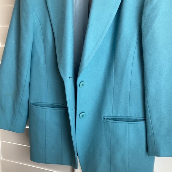 Pendleton Vintage Wool Blazer | Vintage Pendleton | Blue Blazer Jacket - Picture 2 of 9